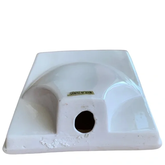 VINTAGE 1980’s Rectangular Picture Frame Porcelain Pastel Flowers Oval Cut Out - Picture 4 of 9